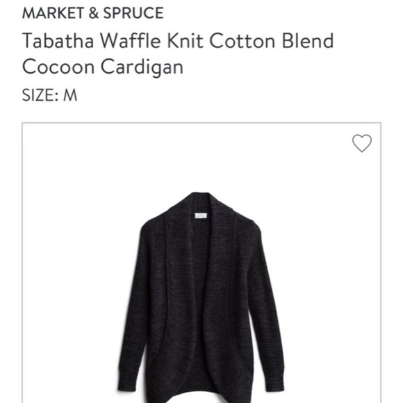 Tabatha Waffle Knit Cotton Blend Cocoon 